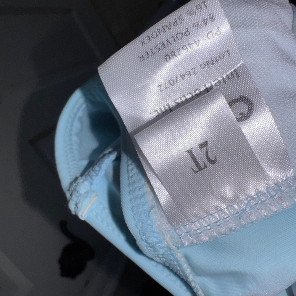 NWOT PatPat 2T Girls Light Blue Ruffled Bikini Top Swimsuit - Picture 4 of 5